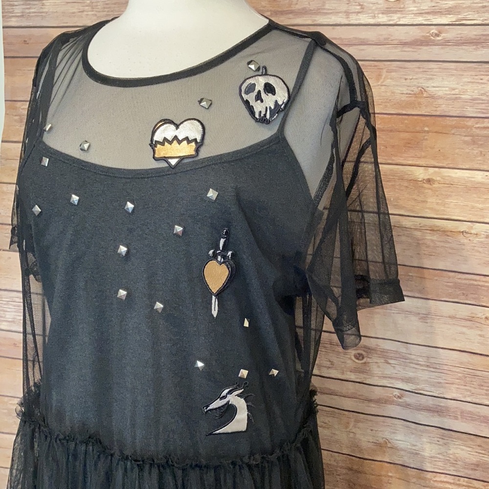 Disney Black Sheer Dress with Embellishments - Picture 4 of 7